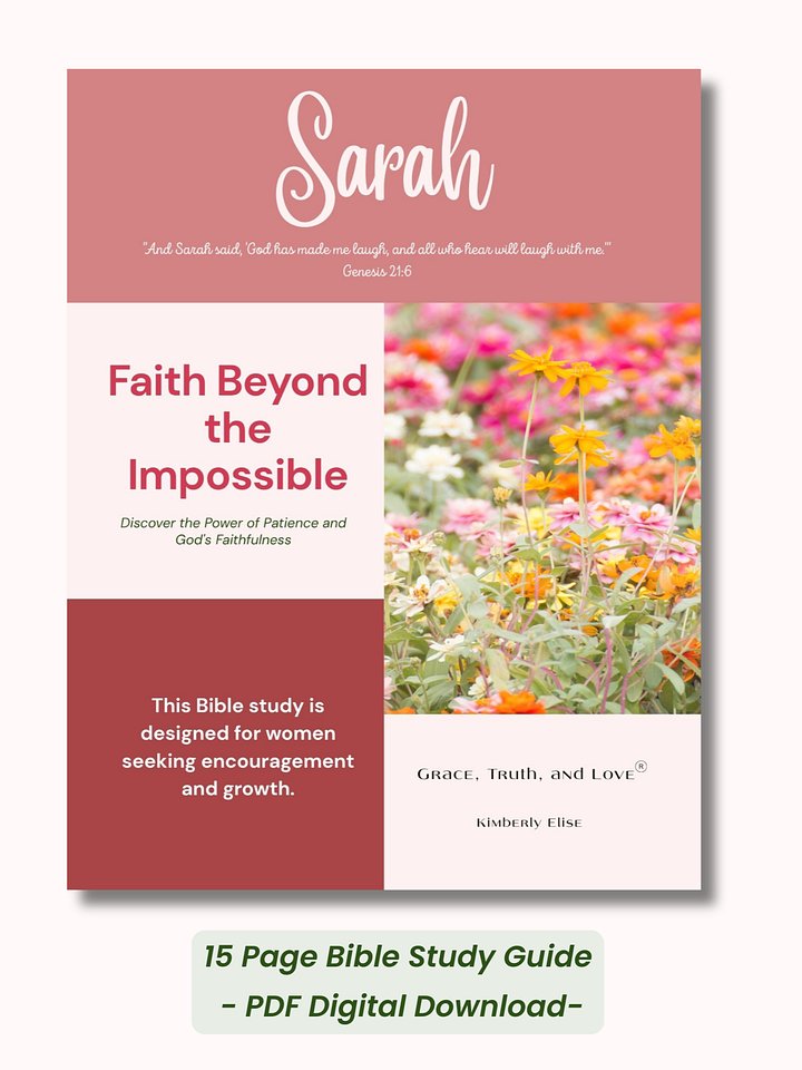Bible Study - SARAH – Faith Beyond the Impossible product image (1)