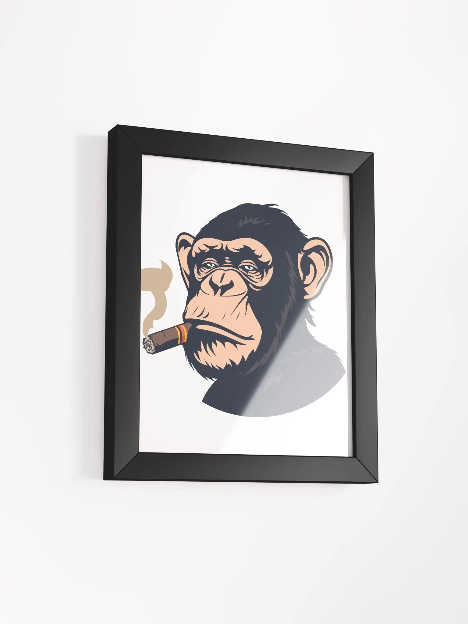 Badass Chimp - Framed Matte Poster product image (57)