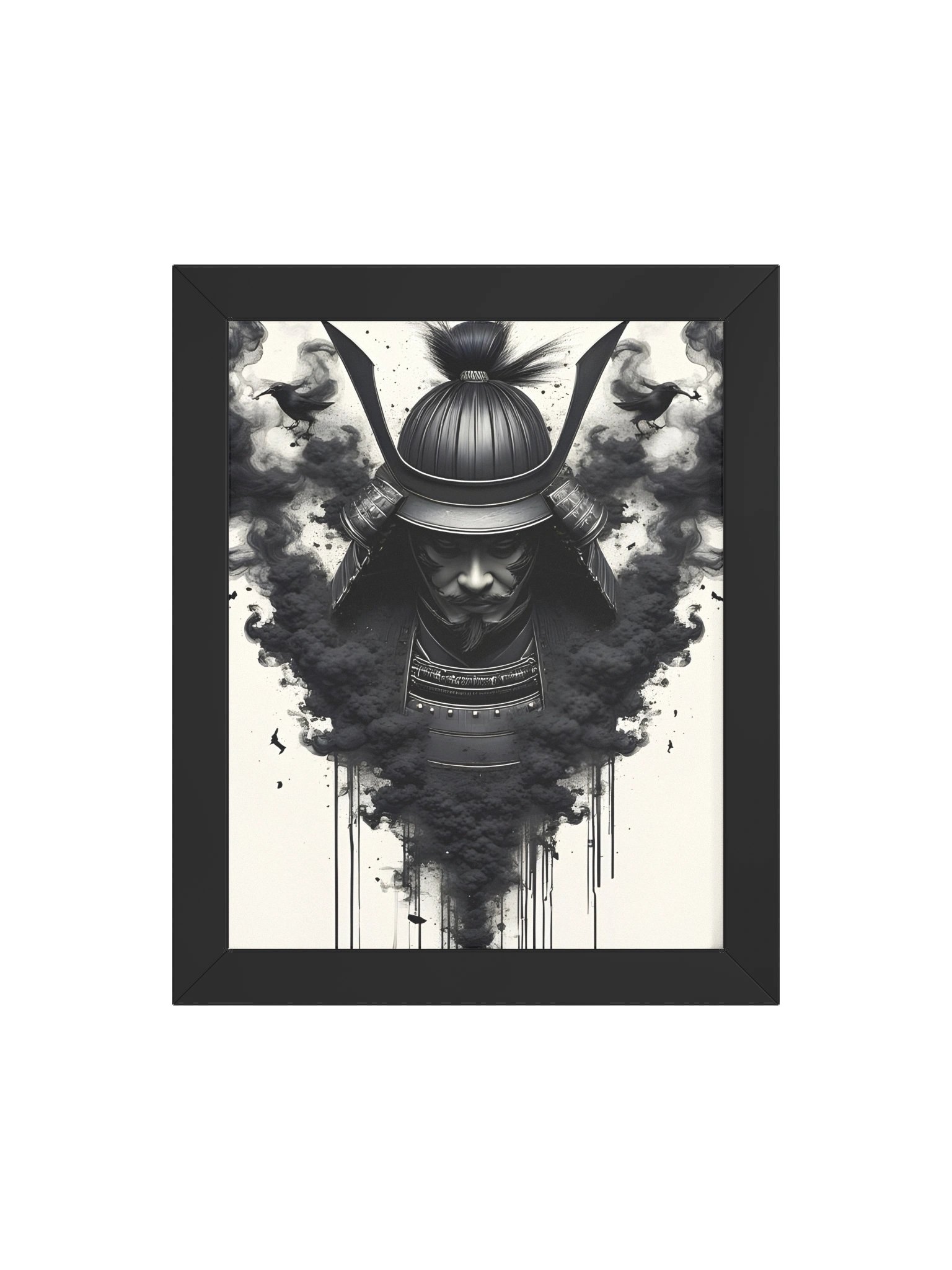 Samurai Smoke & Birds Framed Poster product image (19)
