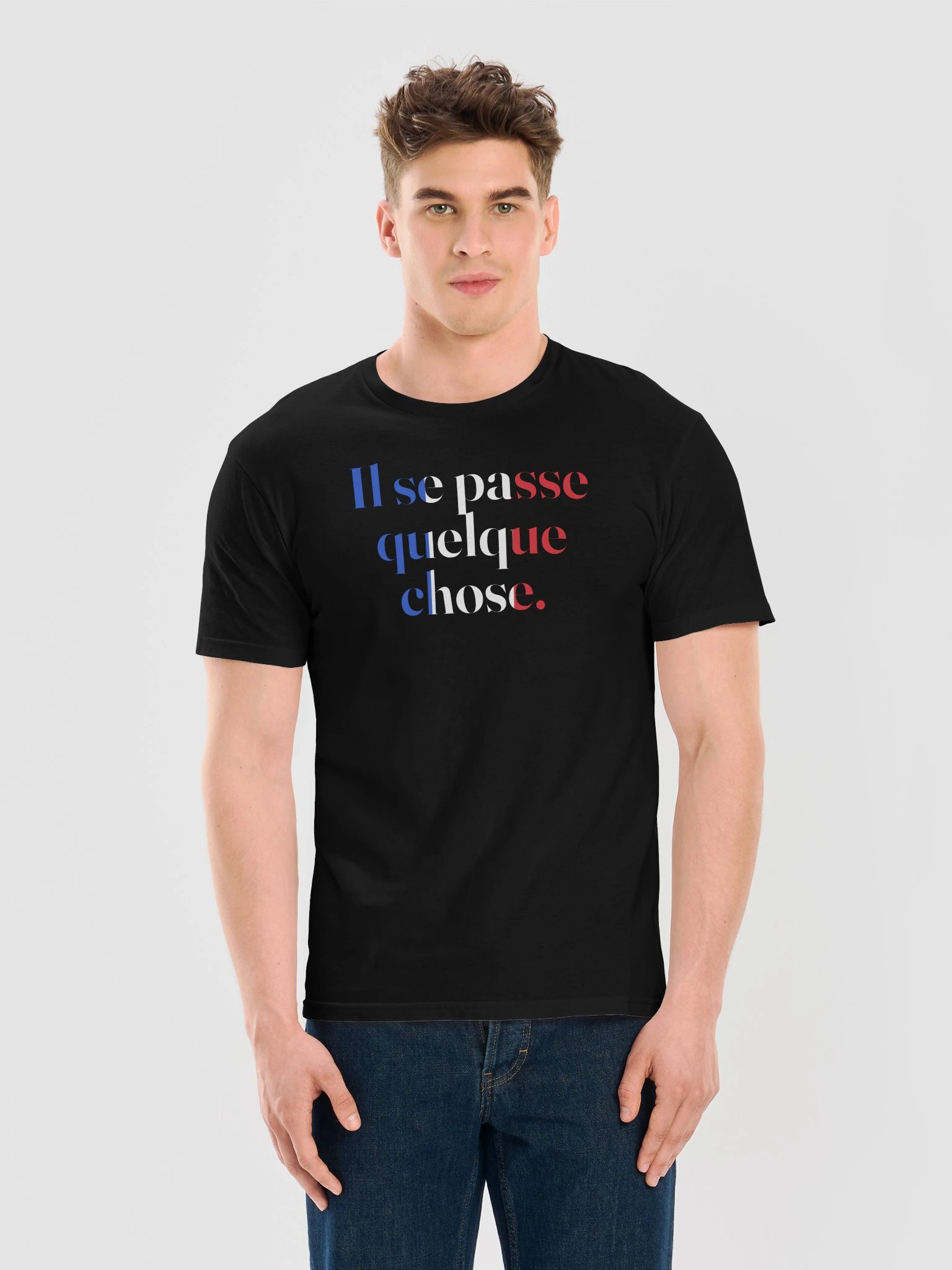 T-shirt « La phrase » — tricolore · nuit product image (11)