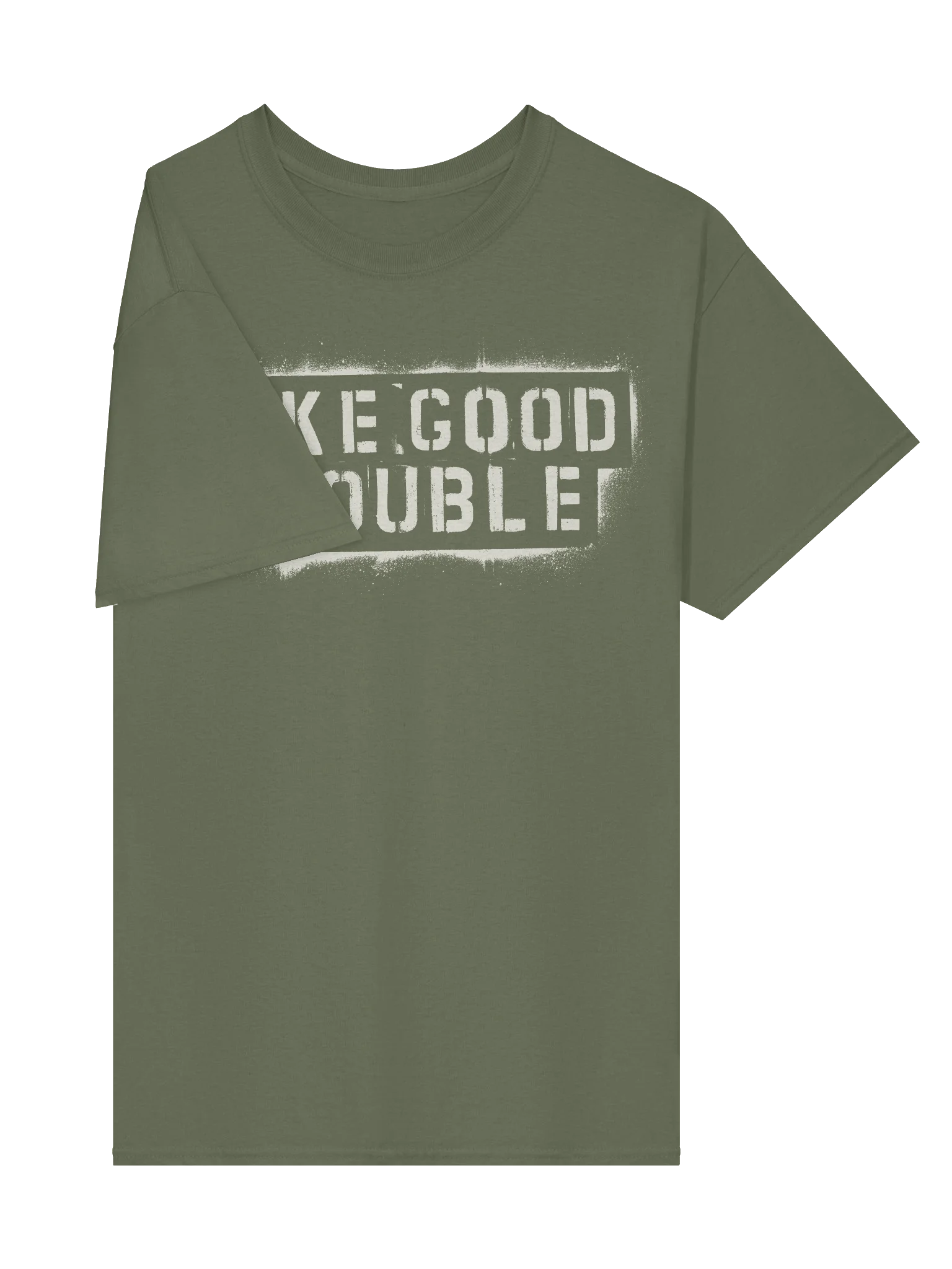 Make Good Trouble white stencil Gildan Heavyweight T-Shirt product image (51)