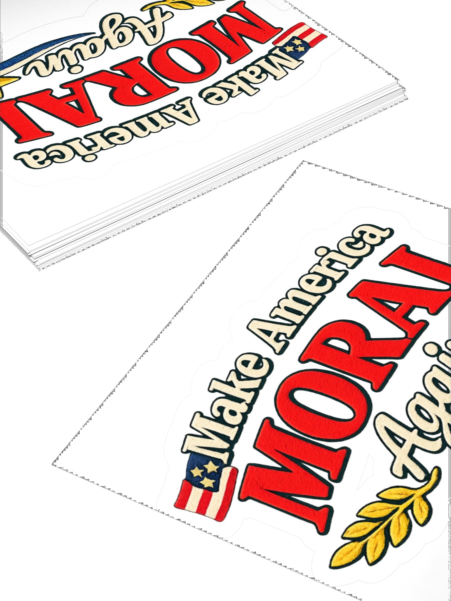 Make America Moral Again (MAMA) Kiss-Cut Sticker | 3” or 4” product image (4)
