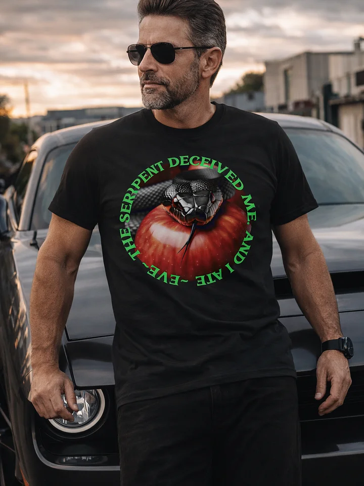 Serpent Deceived Me T-Shirt, Adam & Eve, Garden Genesis Bible Verse Tee product image (2)