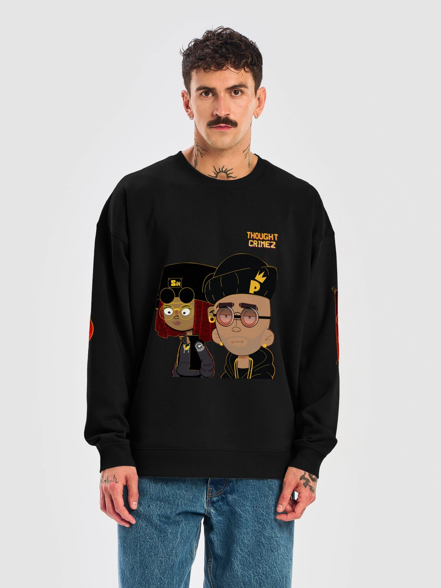 Thought Crimez Oversized Sweatshirt product image (5)
