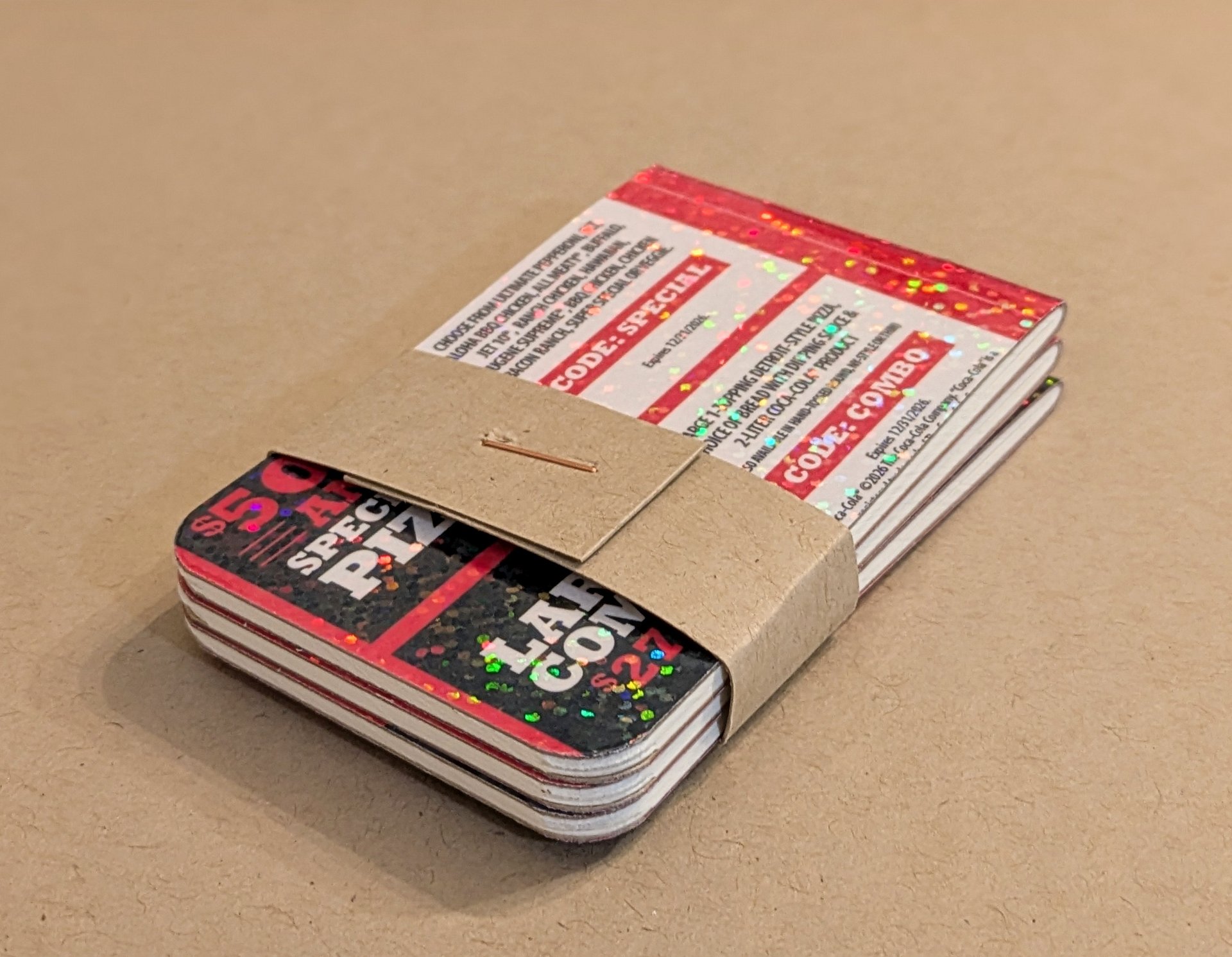 Wallet Notebooks (3-pack) - Jet's Pizza product image (6)