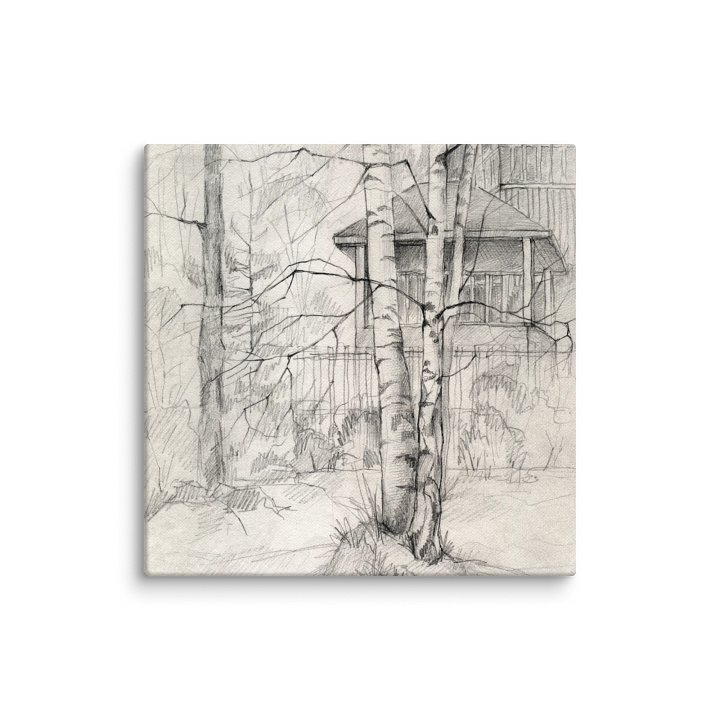Blank Canvas: Unleash Your Artistic Vision - Dacha and Trees product image (1)