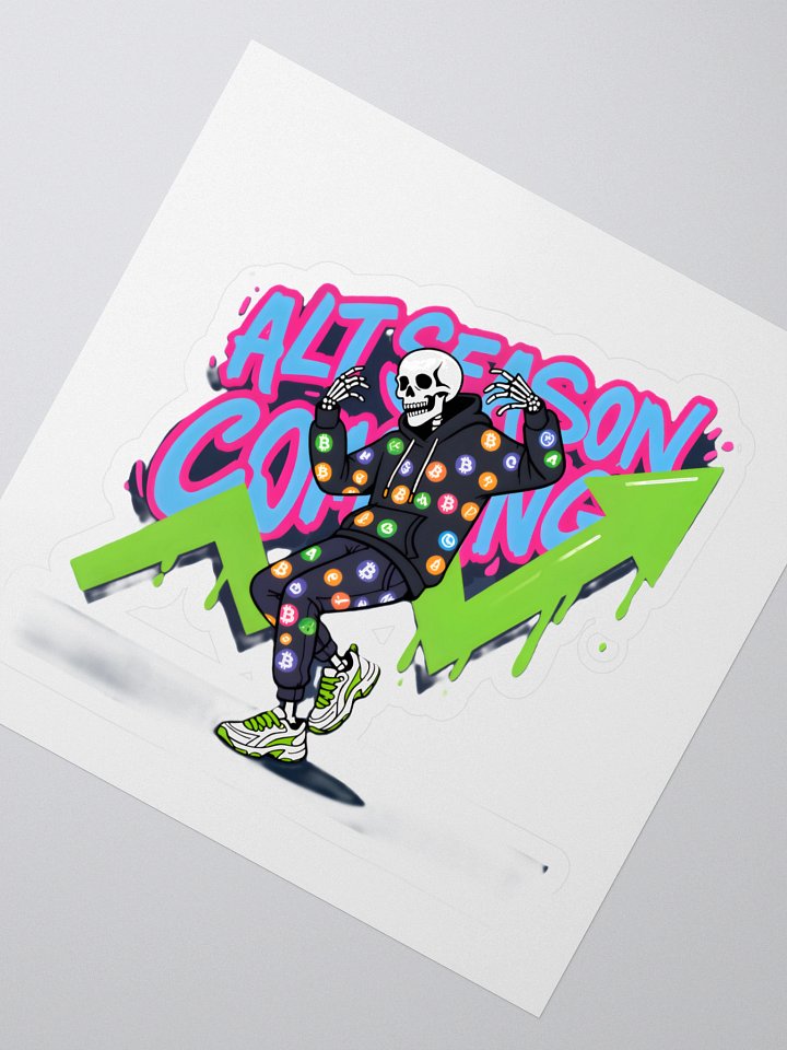 Dancing Skeleton Crypto Meme Sticker product image (2)