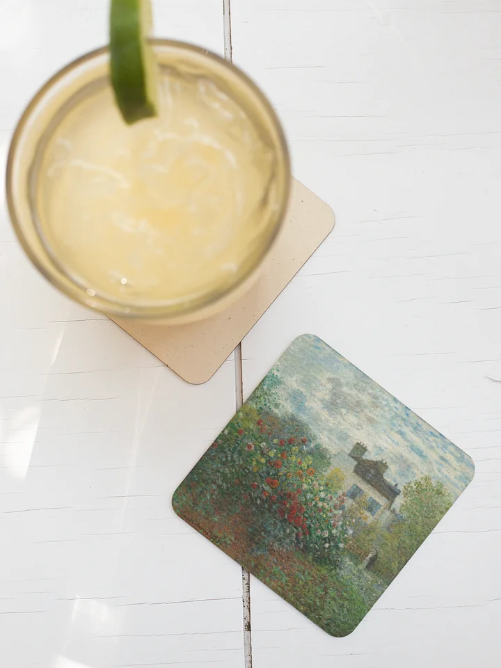 The Artist's Garden in Argenteuil (A Corner of the Garden with Dahlias) [Claude Monet] Coaster product image (1)