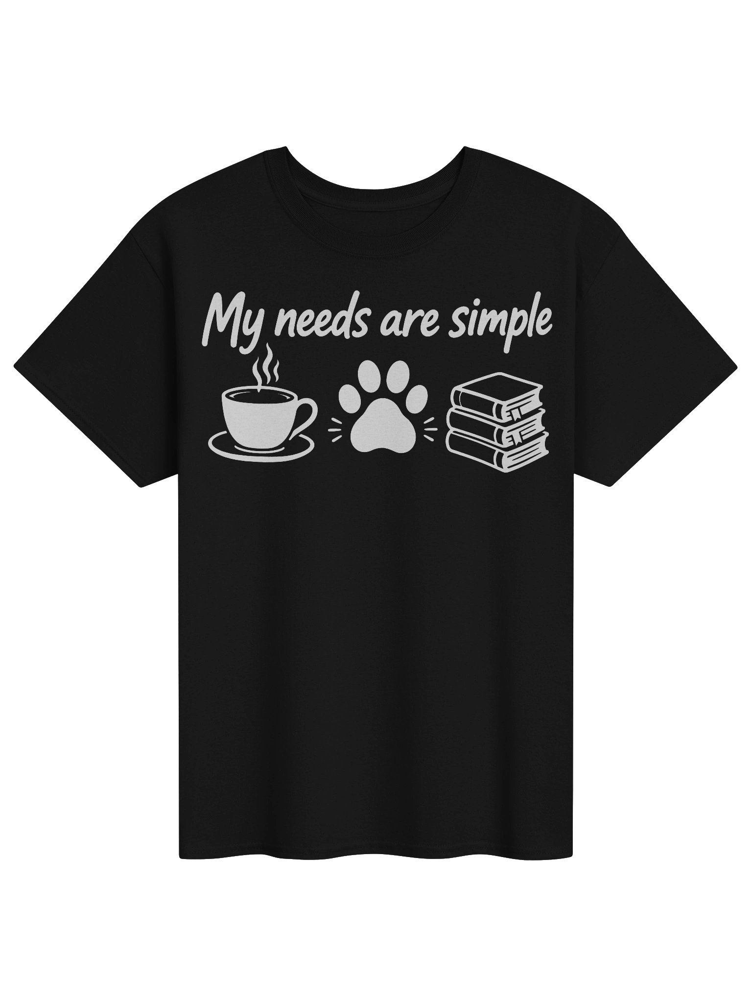 Coffee Dog and Books Reader Graphic T-Shirt product image (5)