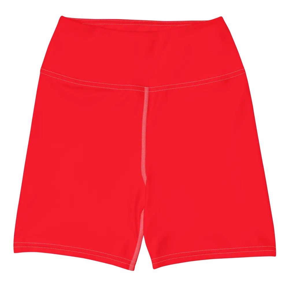 Bright Red High-Waist Shorts product image (7)