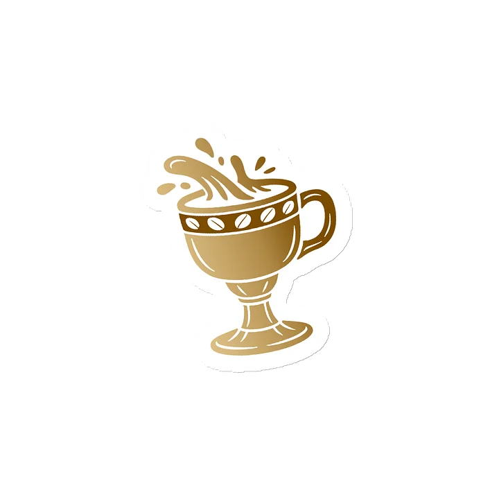 Chalice-Mug Splash Die-Cut Magnet (Brown) product image (2)