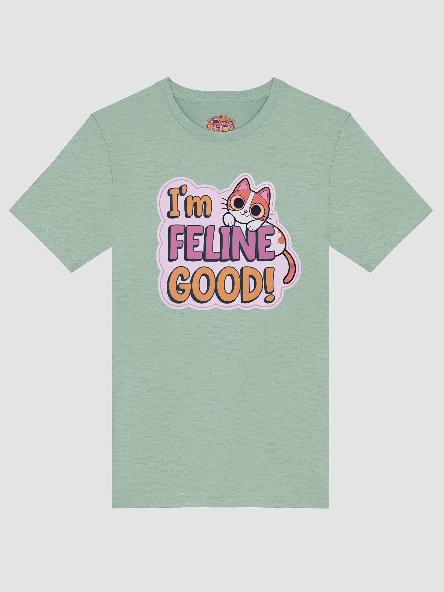 Feline Good Cartoon Cat T-Shirt product image (3)