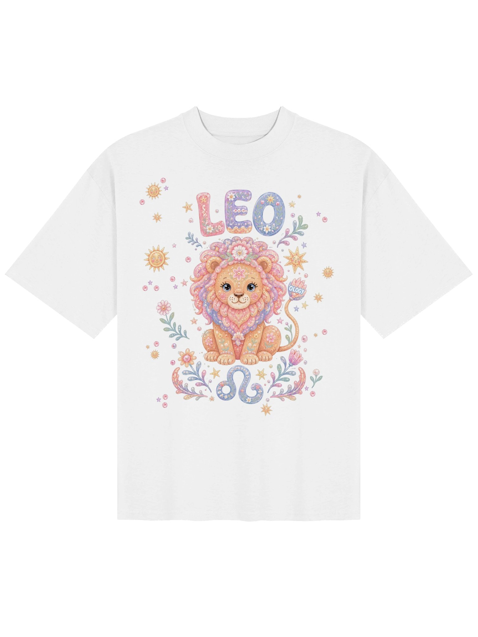 Leo Astro Pop Oversized Tee product image (10)