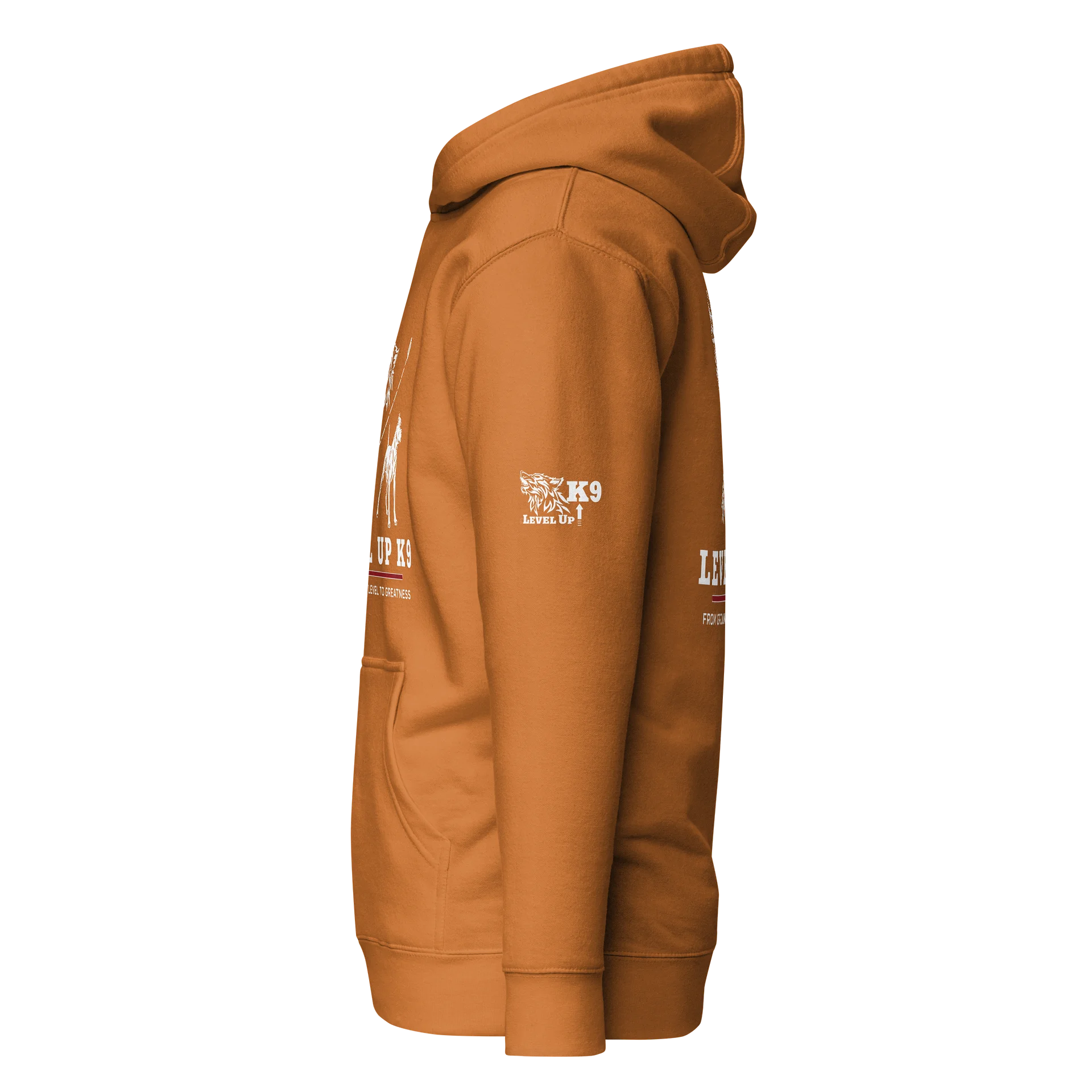 Level-UP K9 Standard Hoodie ( Amber Brown ) product image (6)
