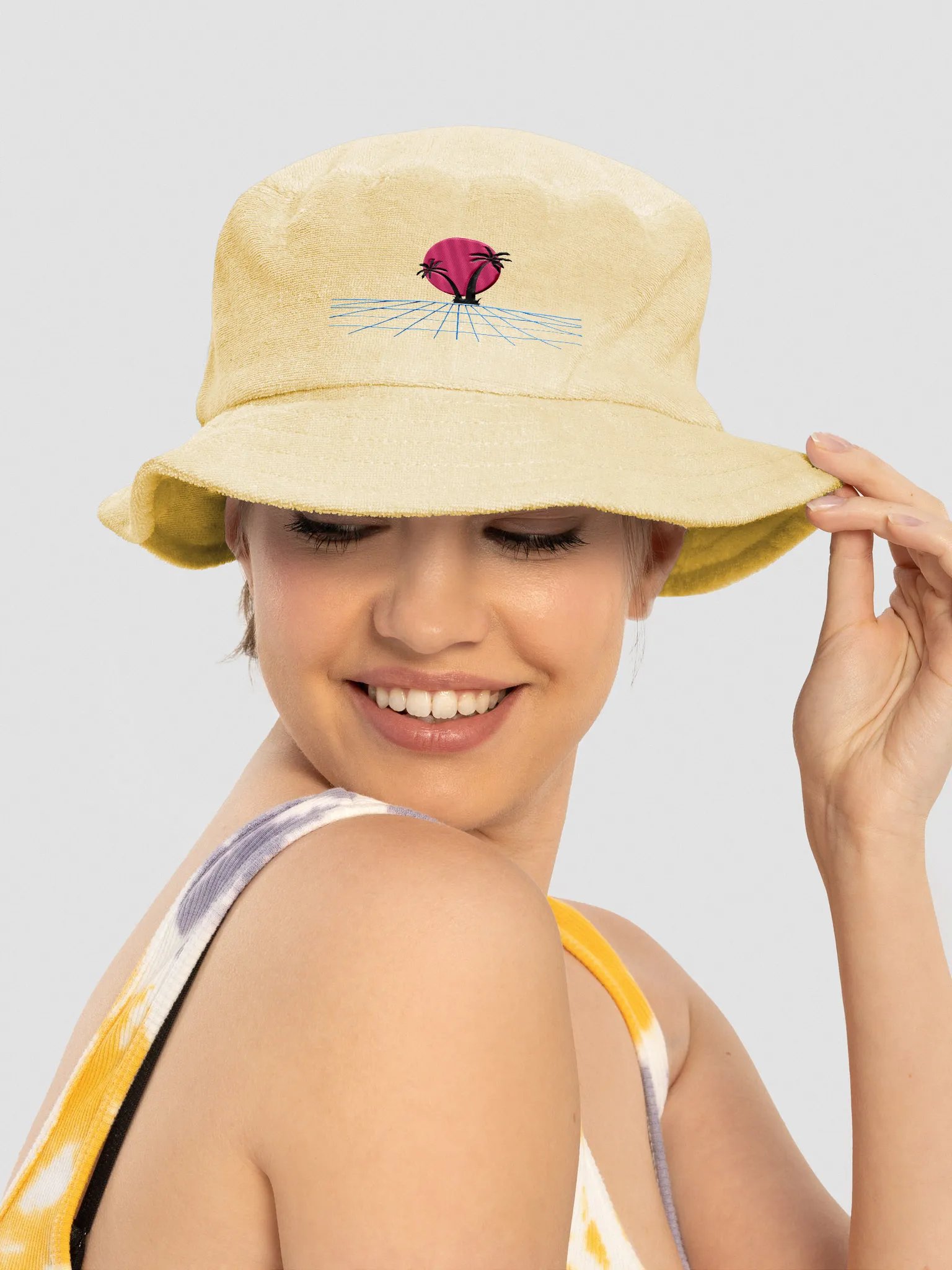 Retro Sunset Terry Bucket Hat product image (4)