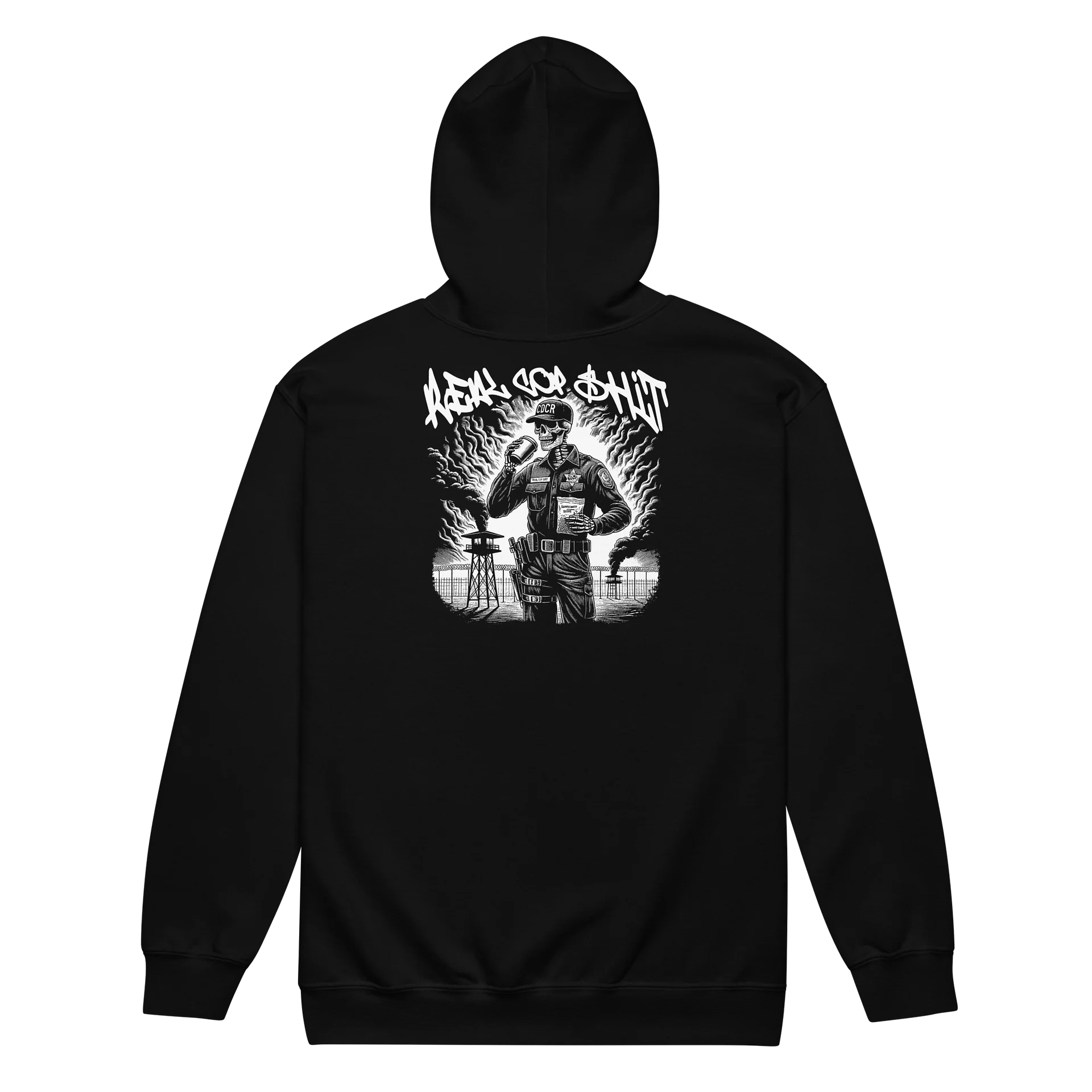 REAL COP SHIT ZIP HOODIE FRONT & BACK product image (4)