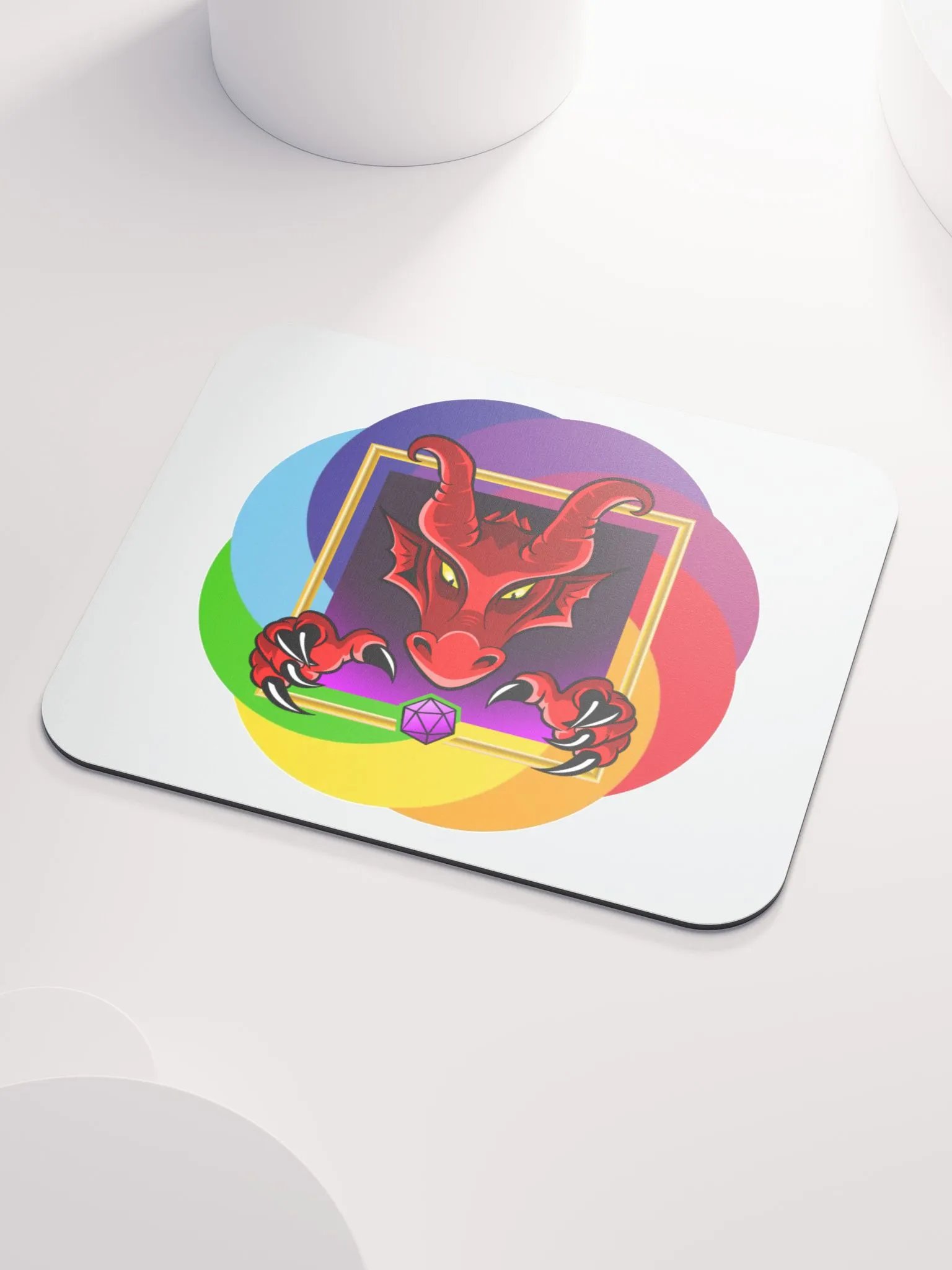PRIDE Dice Dragon Mousepad product image (3)