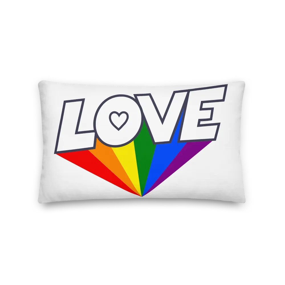 Rainbow Stripes All-Over Pillow product image (5)