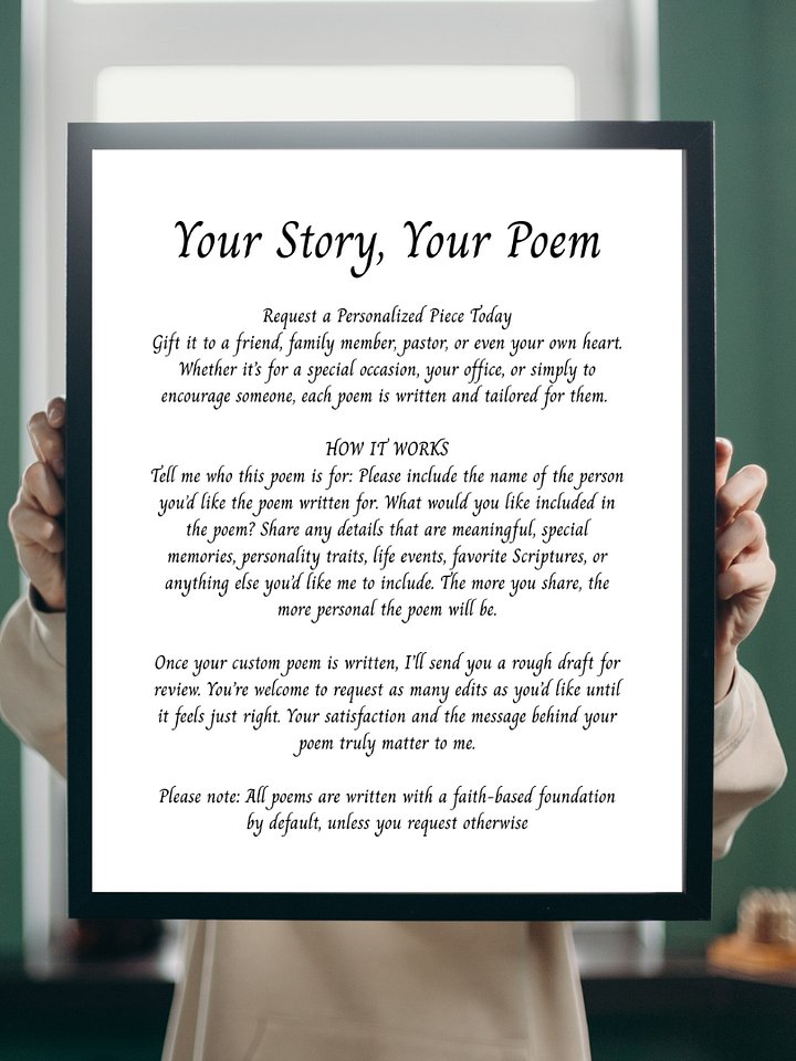 Custom Poem with Title at the Top product image (1)