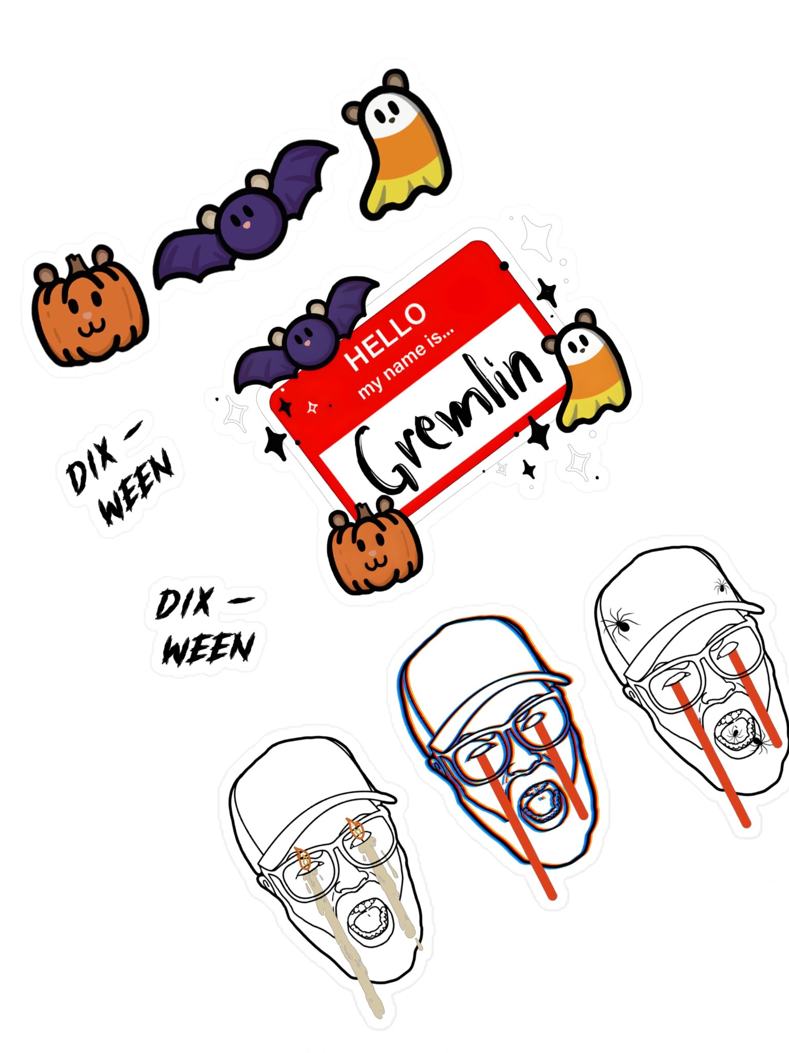 Dix-Ween Sticker Sheet product image (1)
