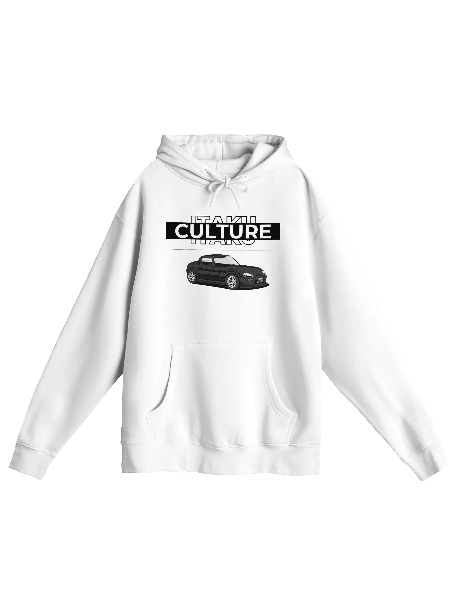 Itaku's Cappuccino Hoodie (Black Text) product image (1)