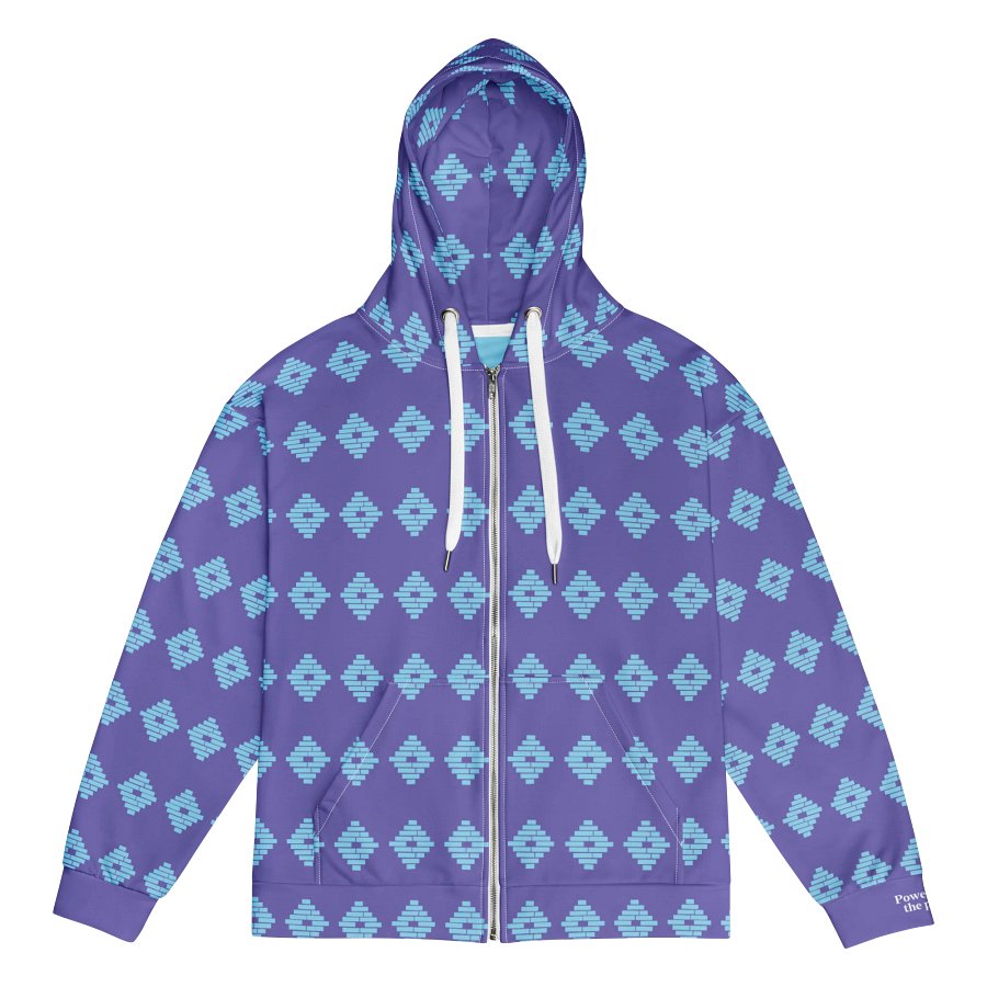 Powered by the People Zip Hoodie (Purple/Blue) Image 3