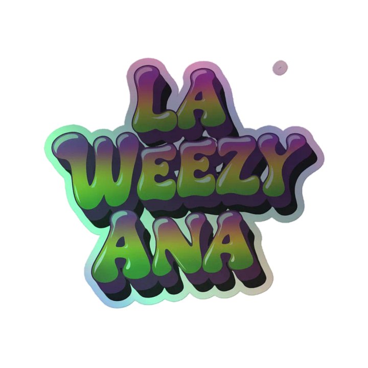 Holographic LA WEEZY ANA Kiss-Cut Holographic Sticker product image (1)