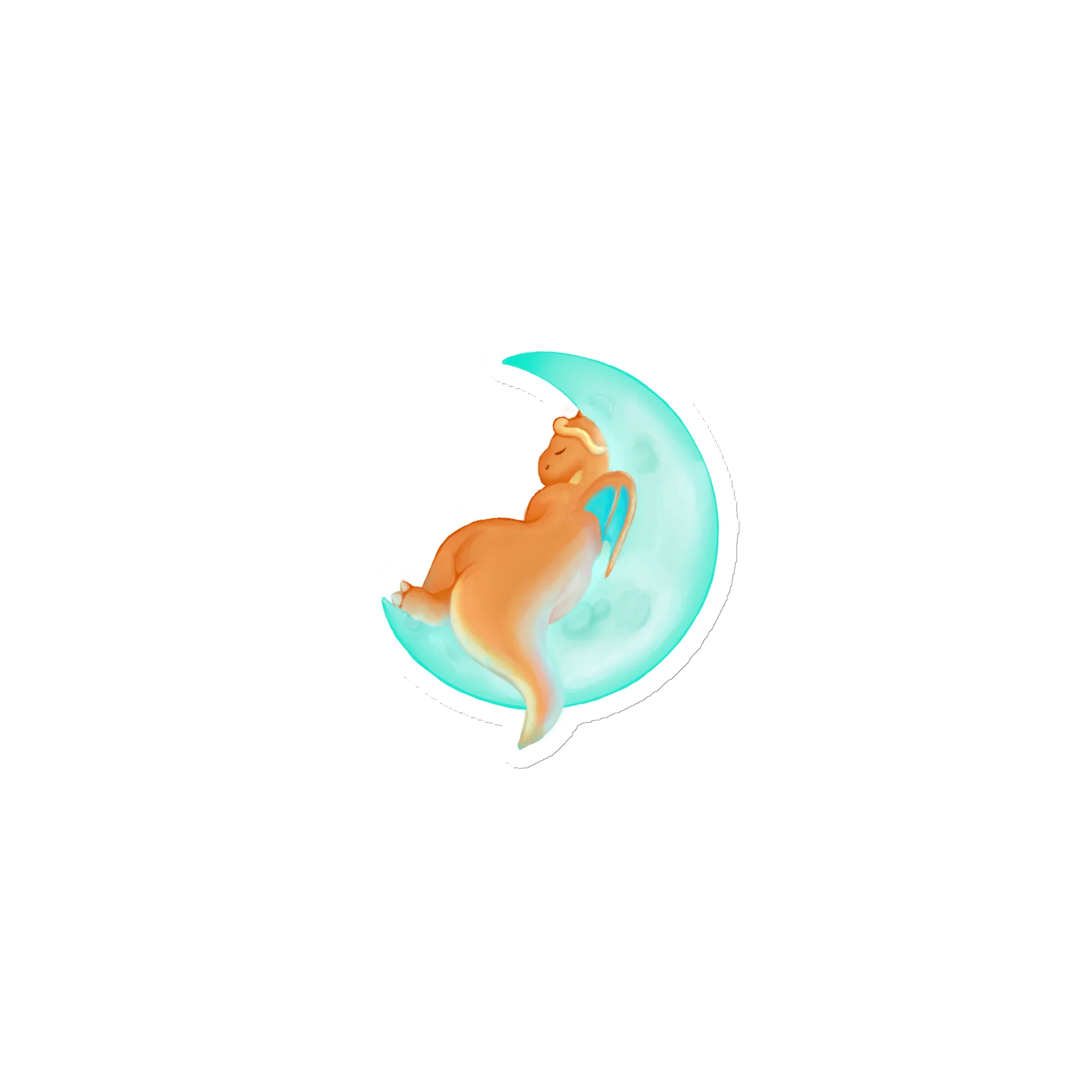 Sleepy Dragonite Magnet product image (1)