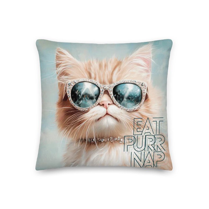 EAT. PURR. NAP: Decorative Pillow product image (1)