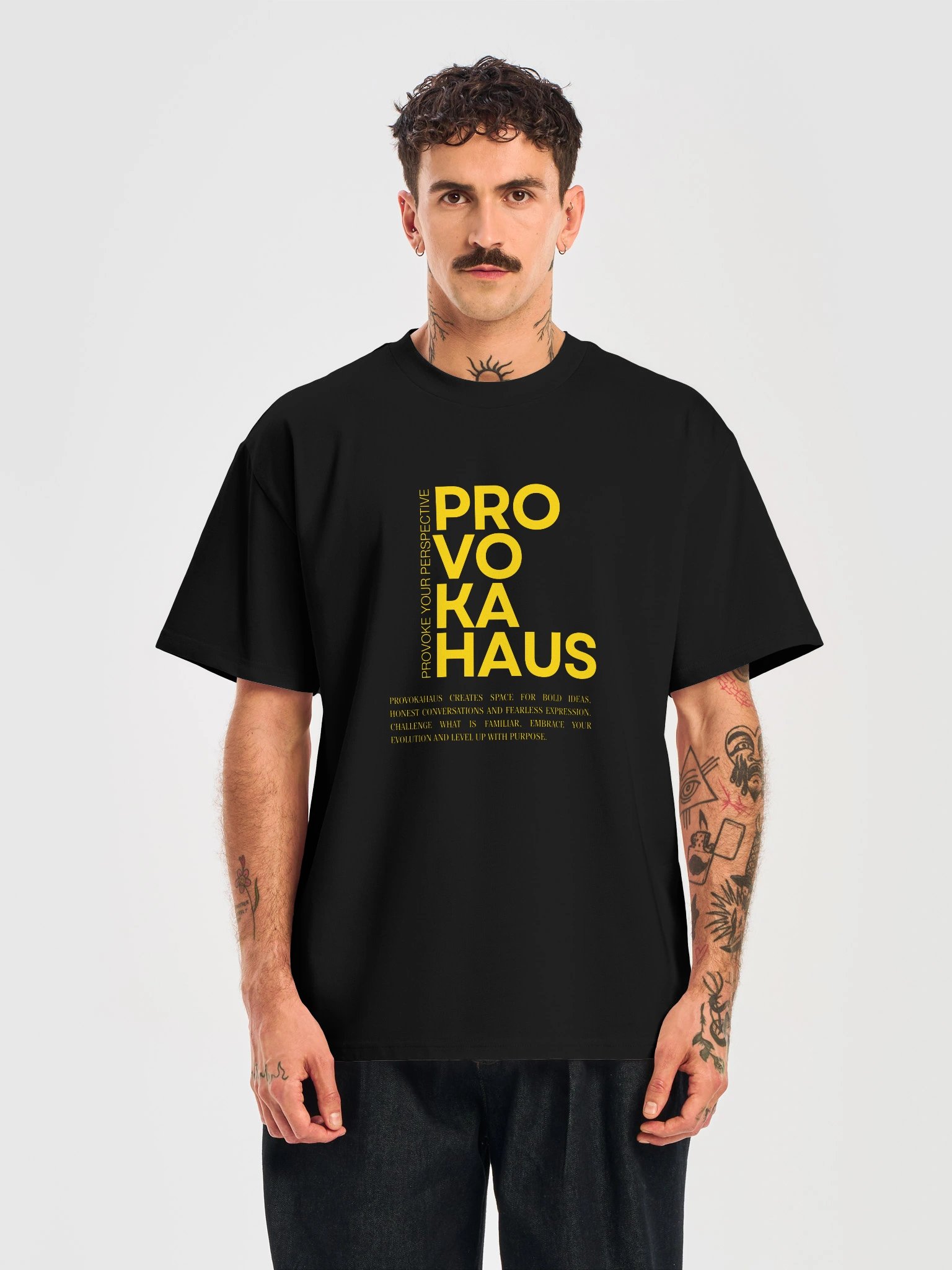 ProvokaHaus Perspective Heavy Tee – Black product image (15)