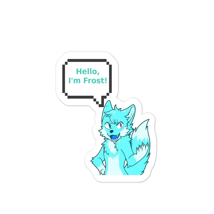 Vynal "Hello, I'm Frost!" Sticker product image (1)