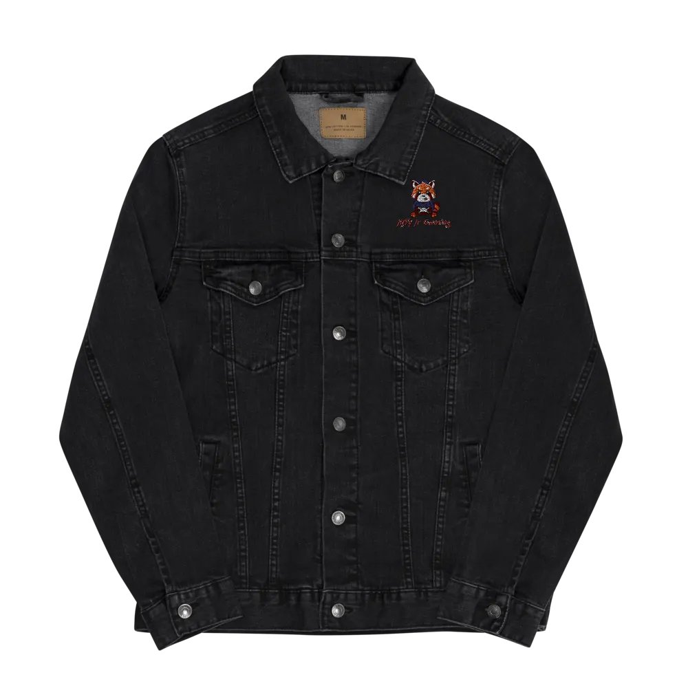 Jiffy Red Panda Denim Jacket product image (5)