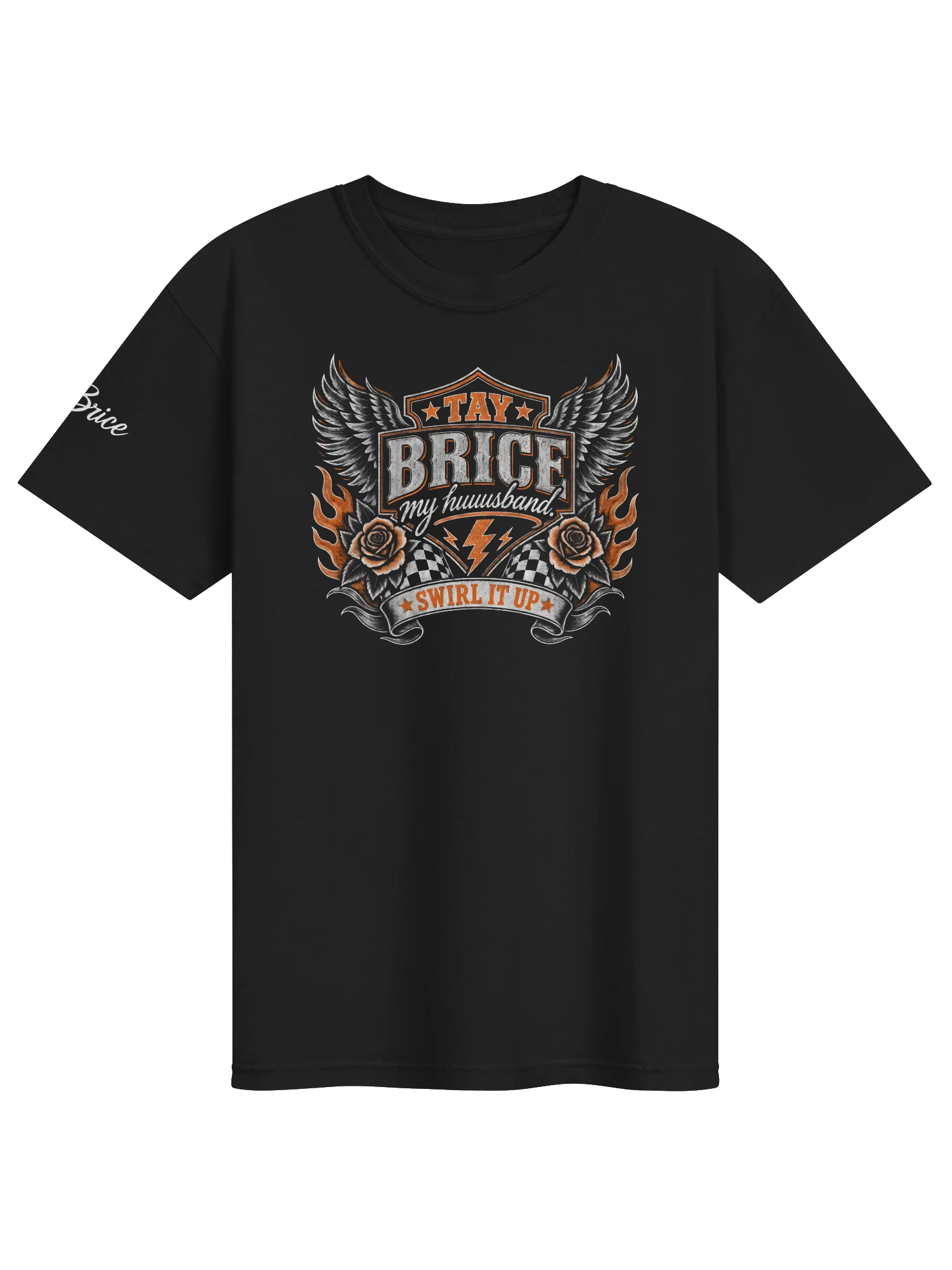 Tay Brice Motorcycle Graphic Tee(Unisex)(white ink) product image (2)