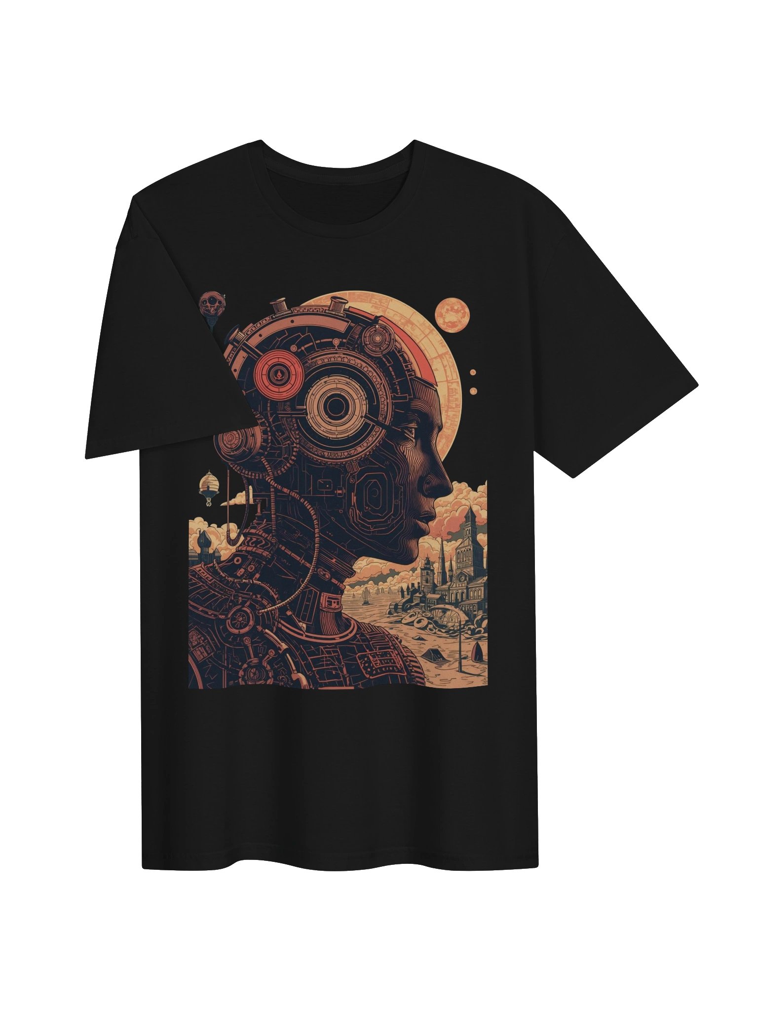 Retro Futurist Mechanical Mind T-Shirt product image (2)