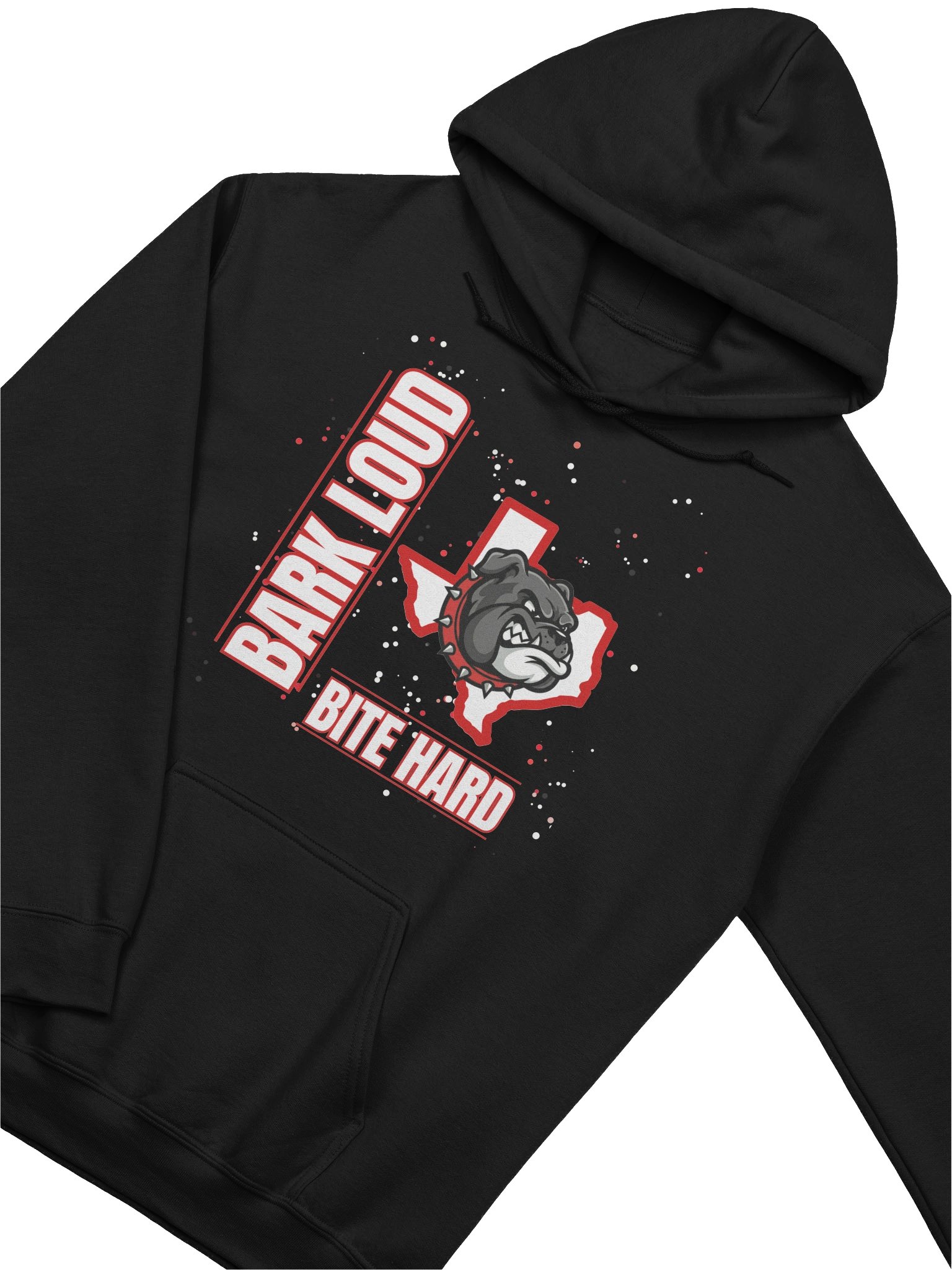 Bark Loud Spirit Hoodie - Red on White product image (27)