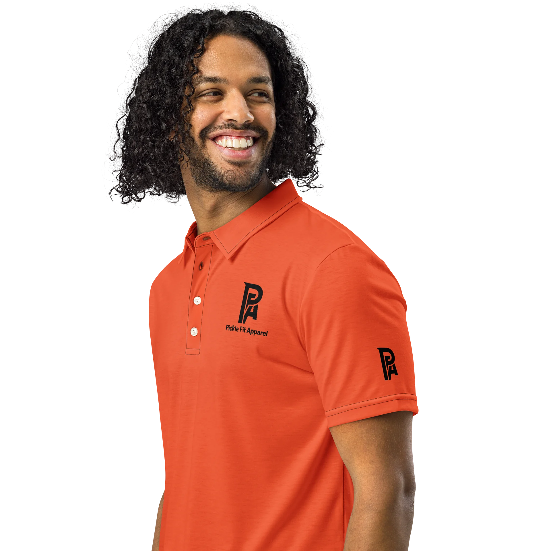 Vibrant 'PA' Men's Polo Shirt-Orange product image (2)