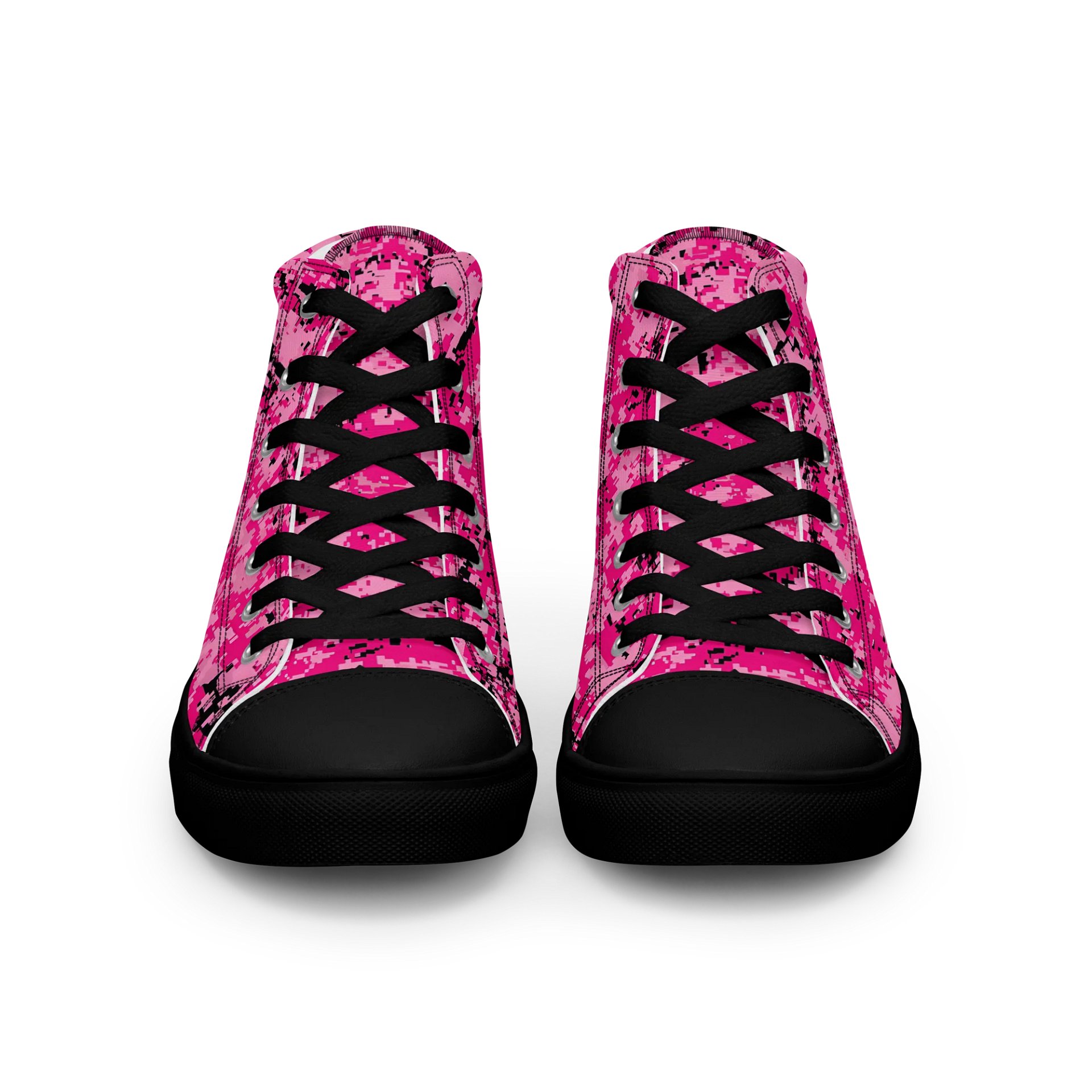 Pink Camo Retro High Tops product image (3)