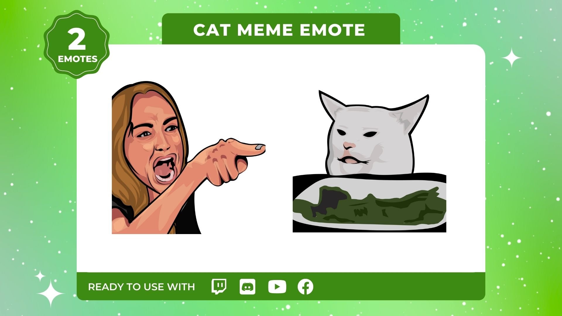 Cat Meme Emotes 2-Pack product image (1)