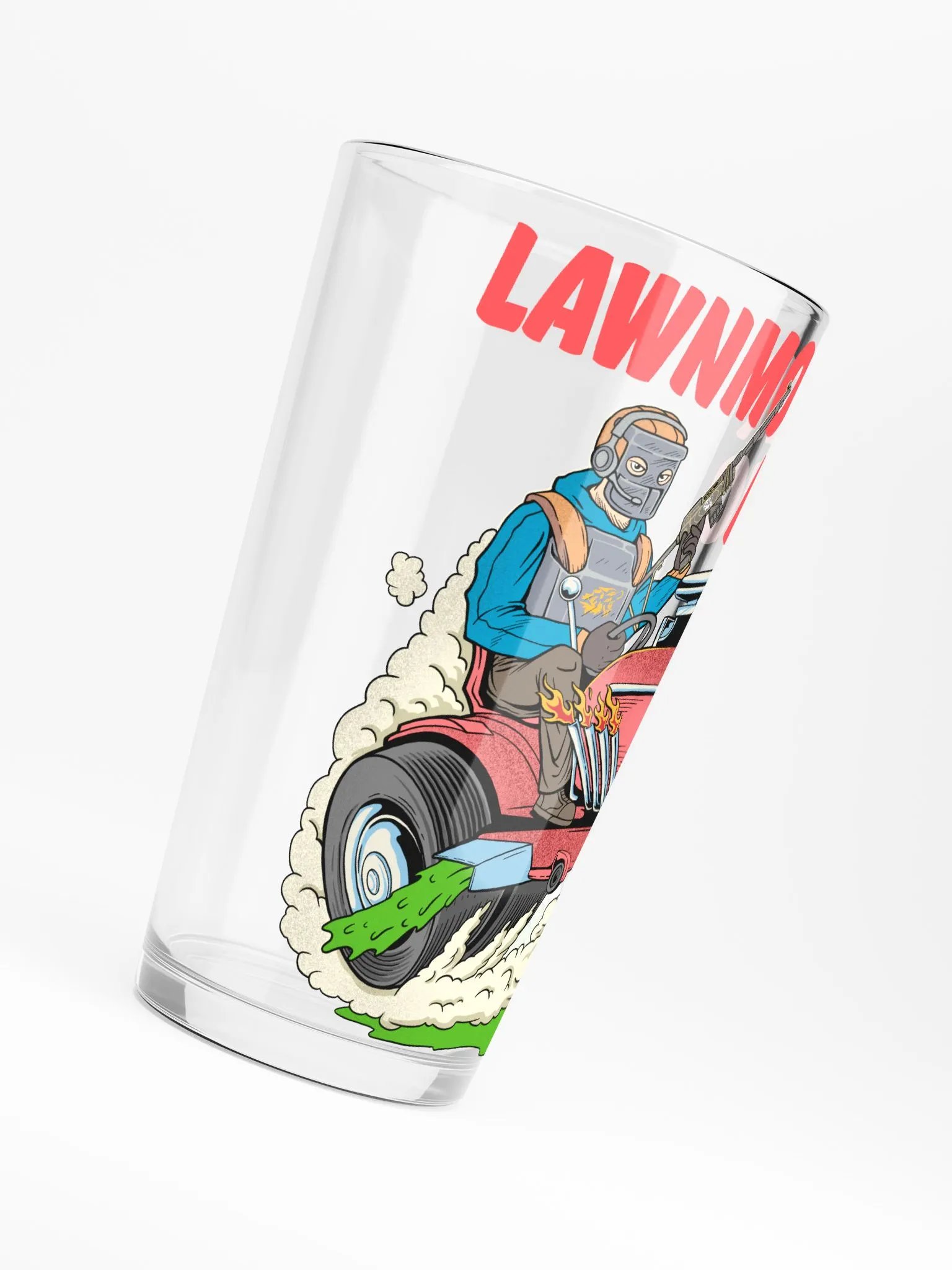 Lawnmower Mic | Pint Glass product image (6)