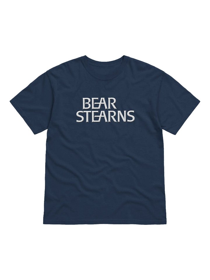 Bear Stearns White Embroidered T-Shirt product image (1)