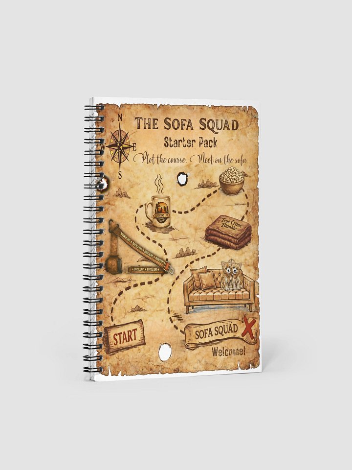 The Sofa Squad Treasure Map Notebook product image (1)