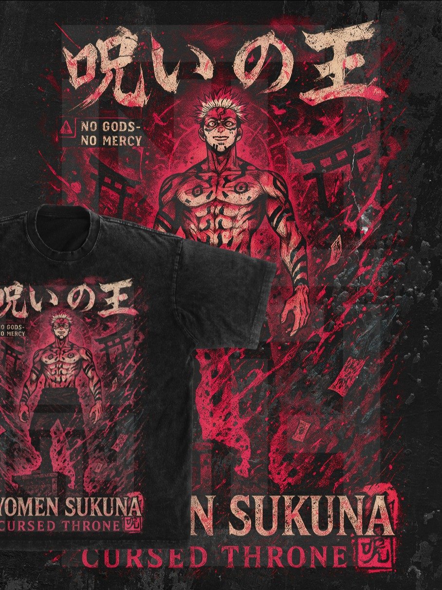 Ryomen Sukuna jujutsu kaisen t-shirt PNG design product image (1)