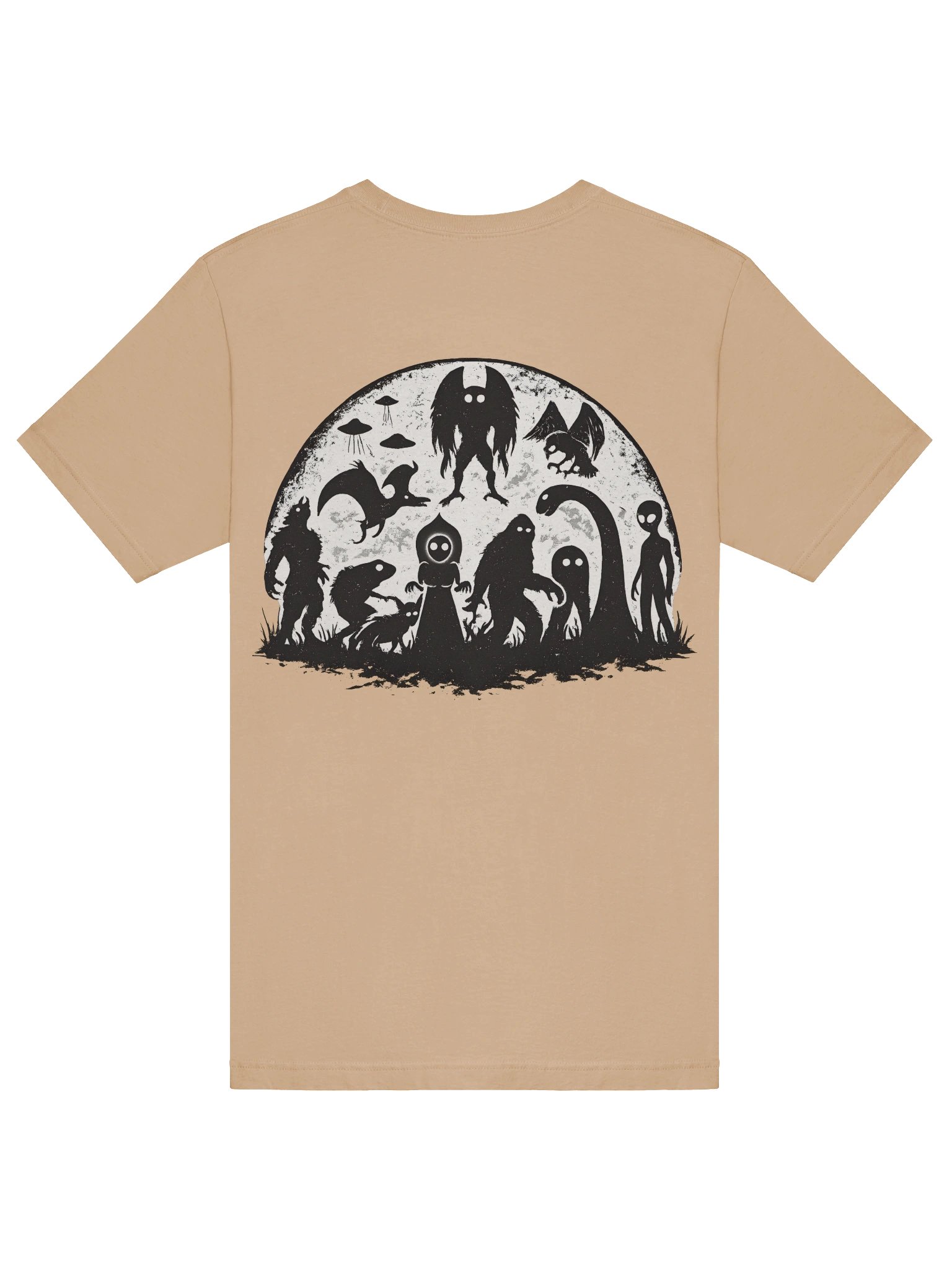 CRYPTID MOON W/ FRONT LOGO SUPER SOFT T-SHIRT (SOLID COLORS) product image (6)