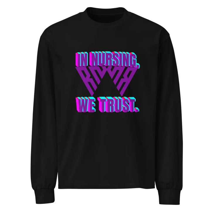 Trust in Nursing Glitch Long Sleeve product image (1)