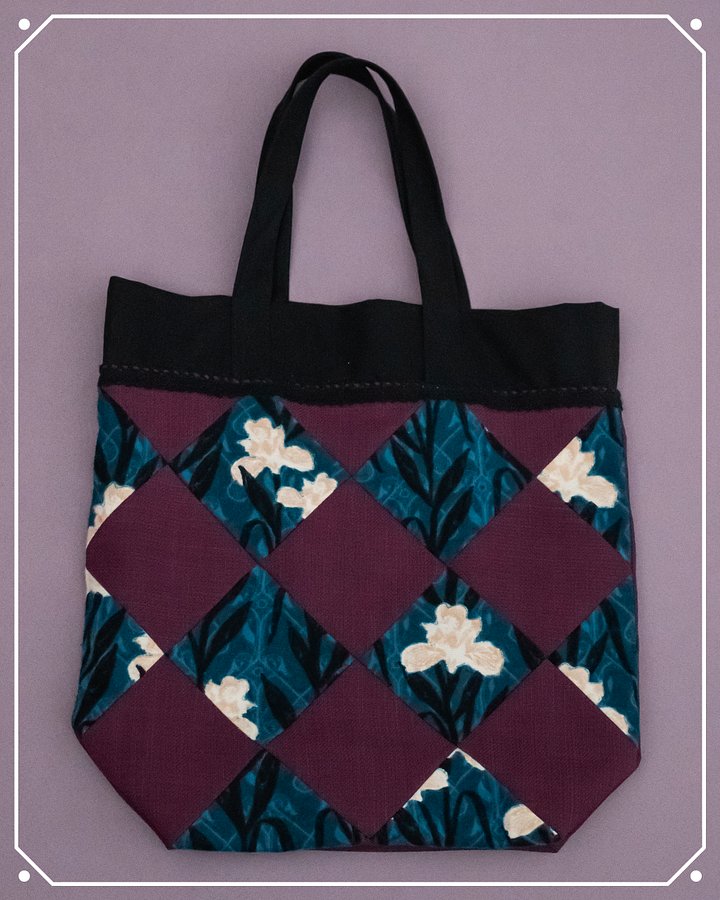 Cemetery Iris Contrast Fabric Tote Bag product image (1)