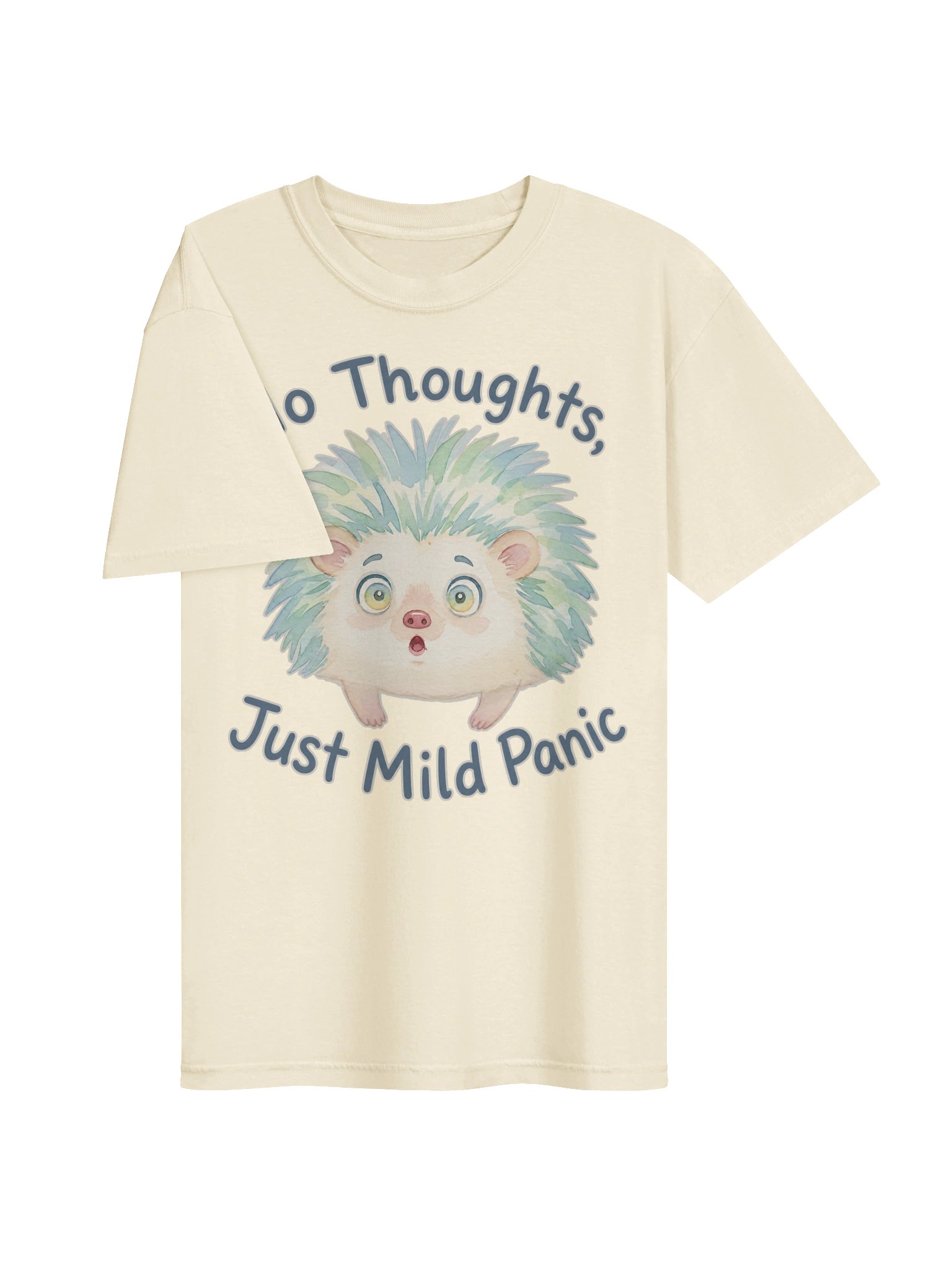 No Thoughts, Just Mild Panic — Watercolor Hedgehog Tee product image (20)
