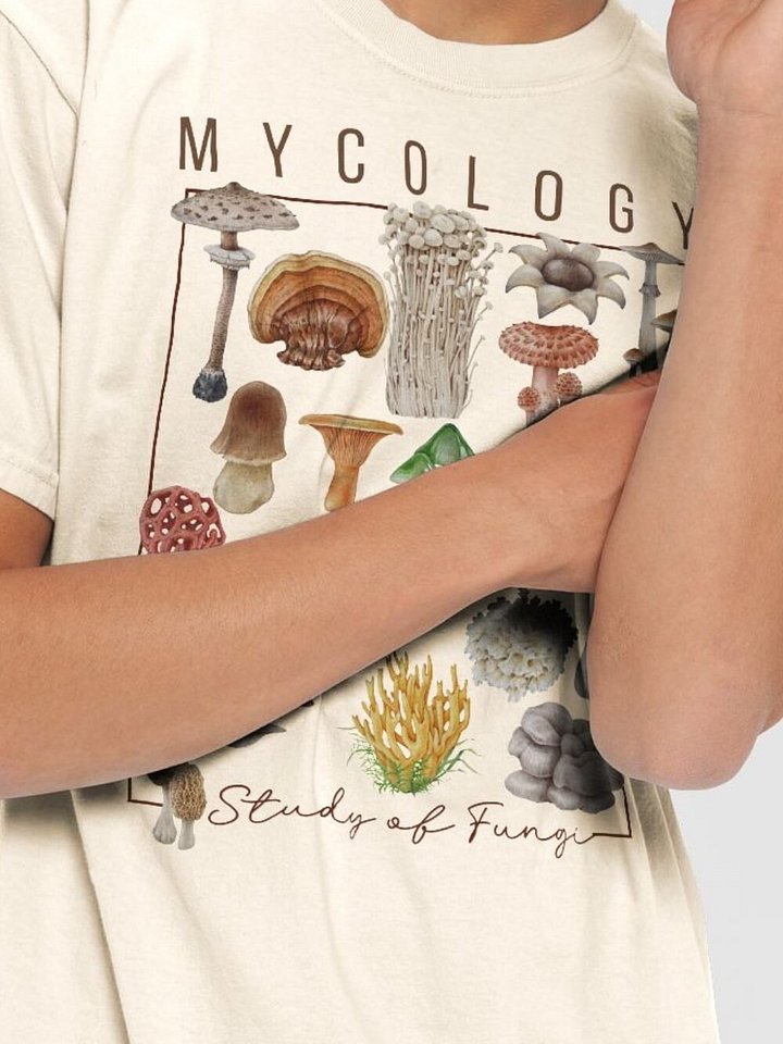 Mushroom Lover's Mycology Tee - Study of Fungi Design product image (2)
