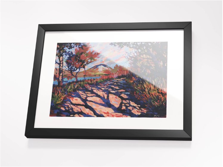 250809 Mount Errigal Poster Print. Framed product image (6)