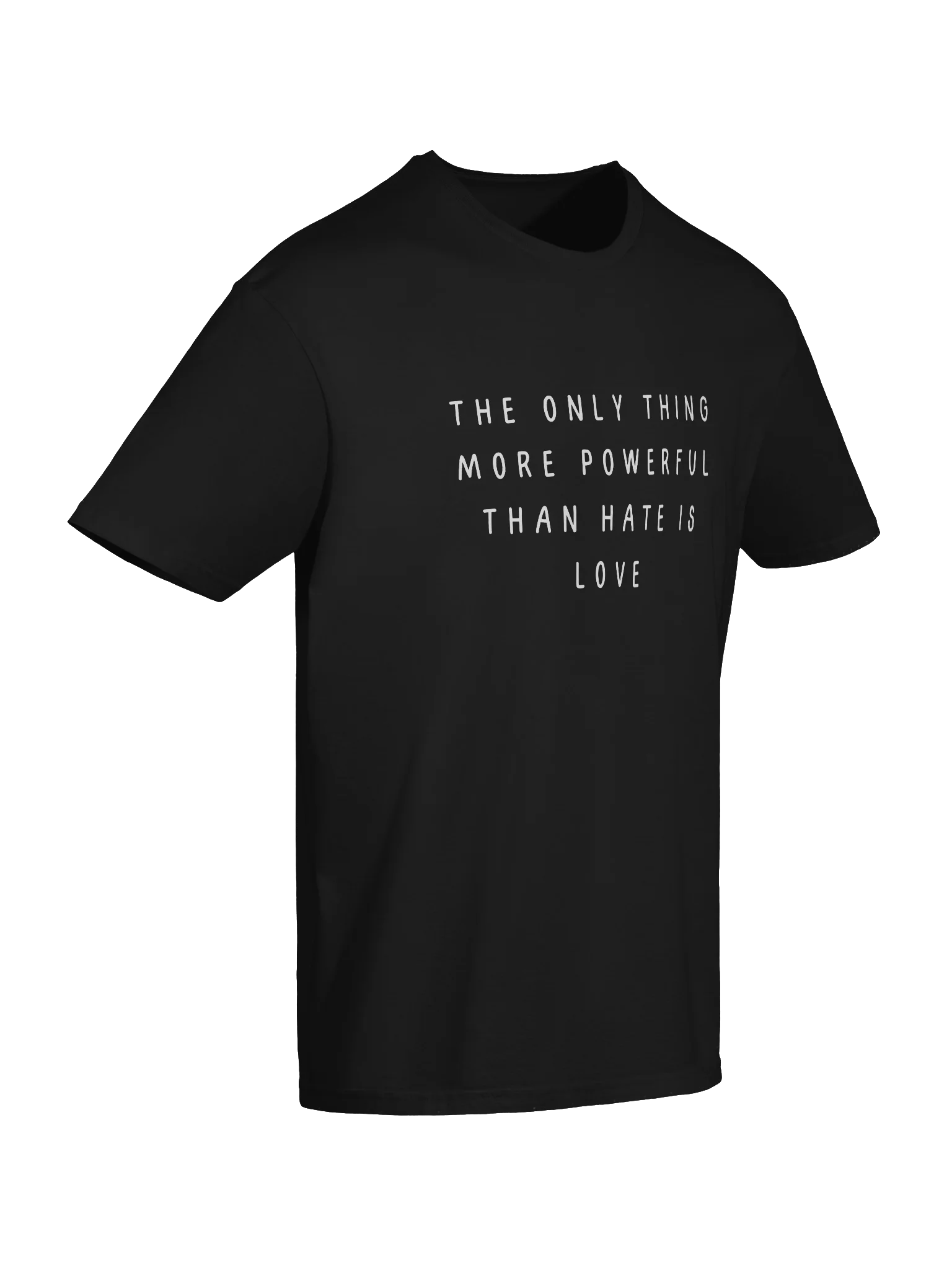 The only thing more powerful than hate is love Gildan soft style t-shirt product image (7)