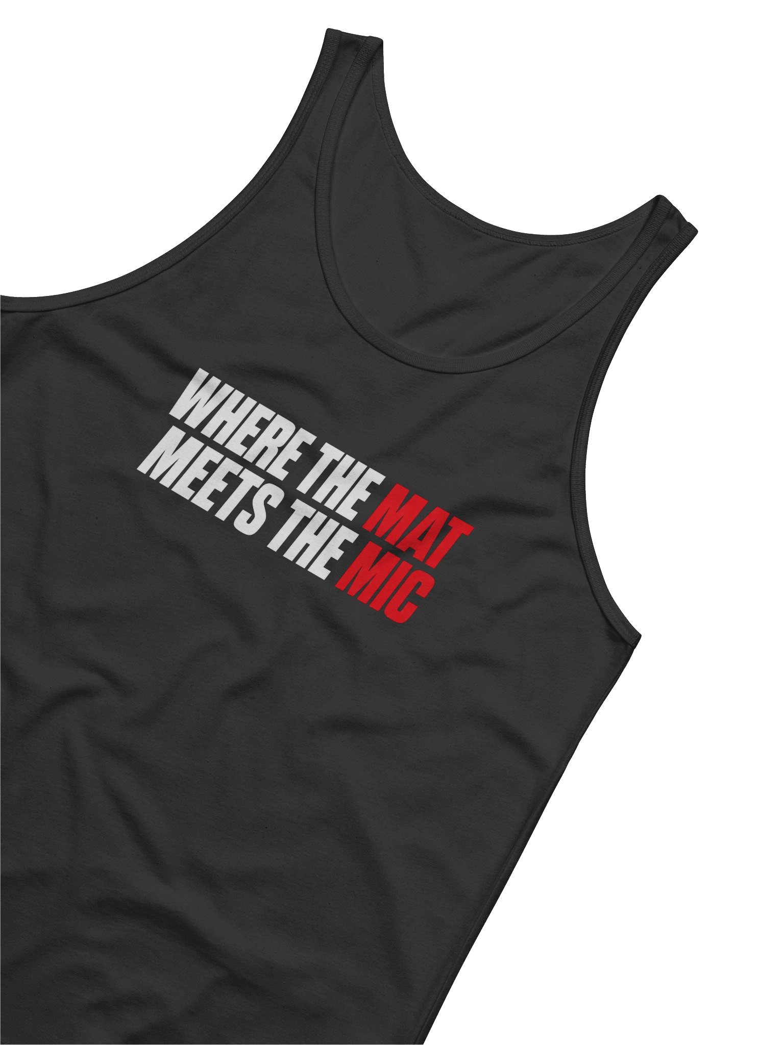 Where the Mat Meets the Mic Tank — Black product image (4)